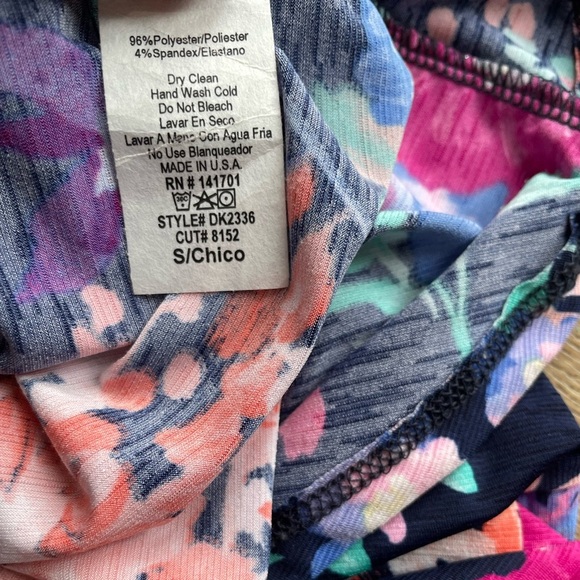 143 Story Navy Bright Floral Maxi Dress S Criss Cross Strappy Boho Summer - Picture 4 of 5